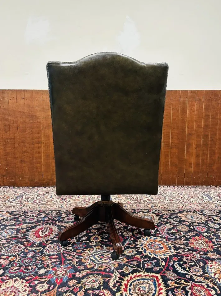 Pamono English President Chair in Olive Green Outlet