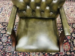 Pamono English President Chair in Olive Green Outlet