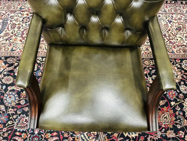 Pamono English President Chair in Olive Green Outlet