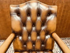 Pamono English President Chair in Leather Best