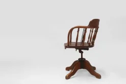 Pamono English Swivel-Base Captain Desk Chair, 1850s Best