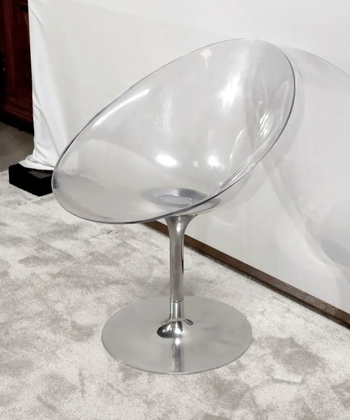Pamono EROS Swivel Armchair by Philippe Starck for Kartell, 2000s