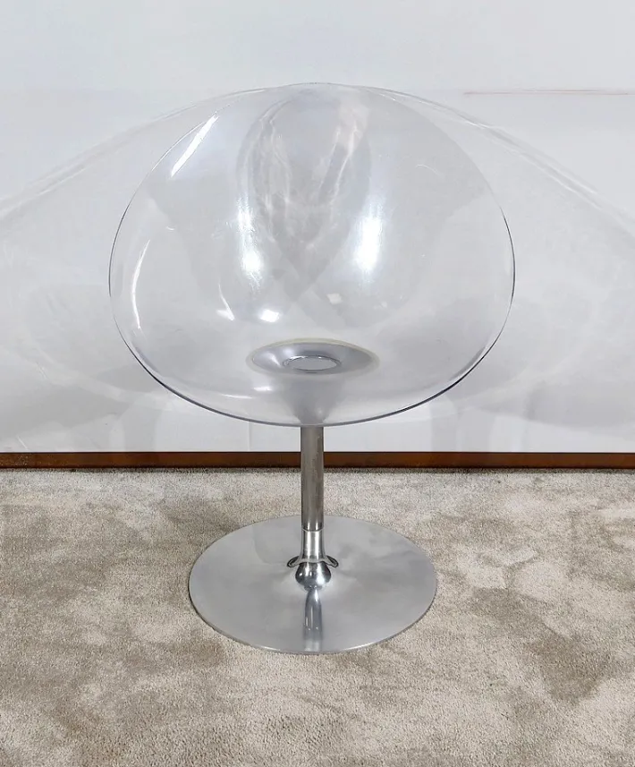 Pamono EROS Swivel Armchair by Philippe Starck for Kartell, 2000s