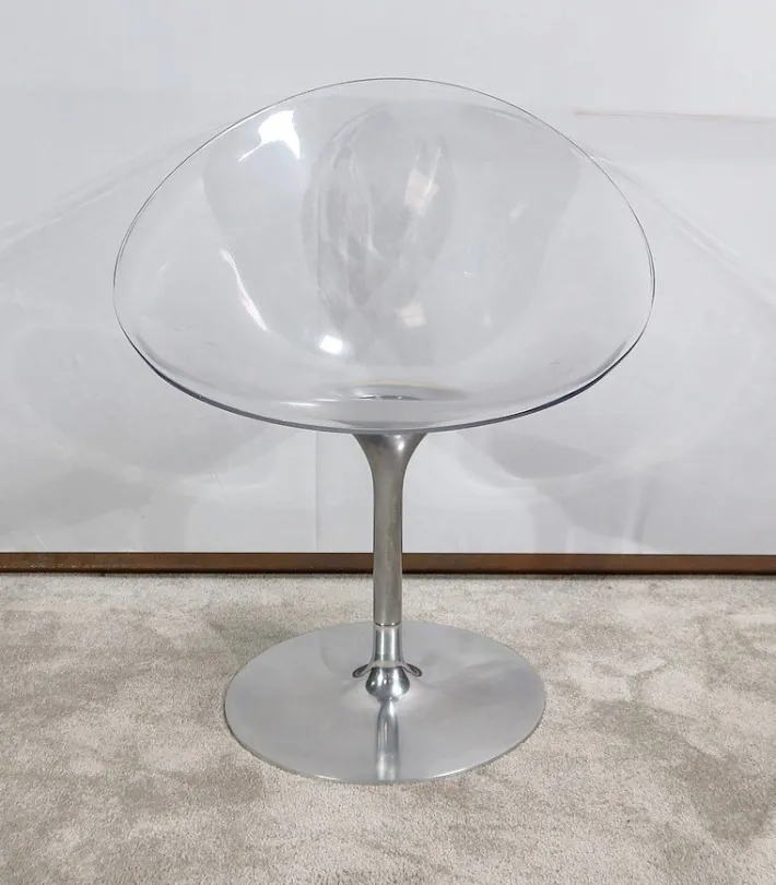 Pamono EROS Swivel Armchair by Philippe Starck for Kartell, 2000s