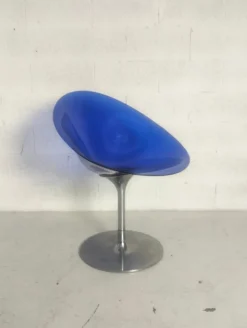 Pamono Eros Swivel Blue Chair by Philippe Starck for Kartell, 1990s