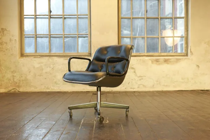 Pamono Executive Swivel Chair by Charles Pollock for Knoll Hot
