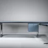 Pamono Executive Writing Desk in Oak and Leather by Warren Platner for Knoll, 1960s New