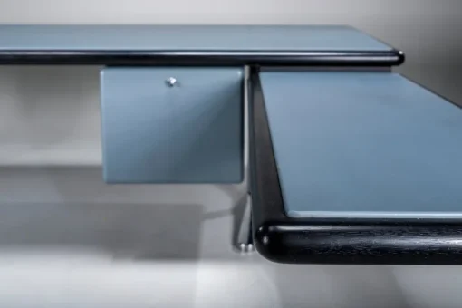 Pamono Executive Writing Desk in Oak and Leather by Warren Platner for Knoll, 1960s New