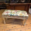 Pamono Fabric & Walnut Bench, 1930s Online