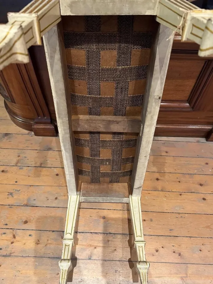 Pamono Fabric & Walnut Bench, 1930s Online