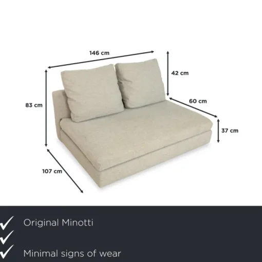 Pamono Fabric Two-Seater Sofa from Minotti Outlet