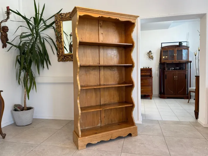 Pamono Farmhouse Bookcase in Natural Wood