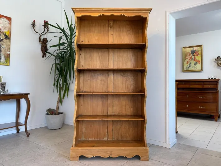 Pamono Farmhouse Bookcase in Natural Wood