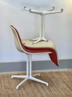 Pamono Fibreglass La Fonda Chair by Charles & Ray Eames for Vitra, 1960s Hot
