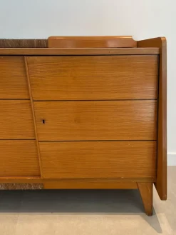 Pamono Fir and Rattan Sideboard Online