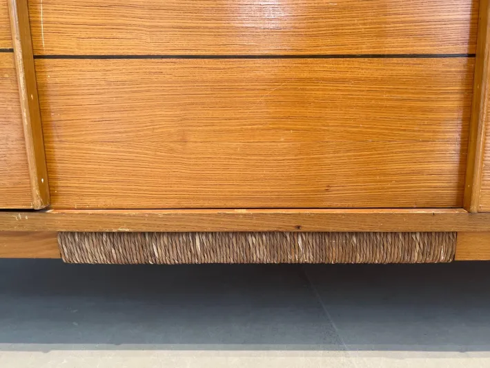 Pamono Fir and Rattan Sideboard Online