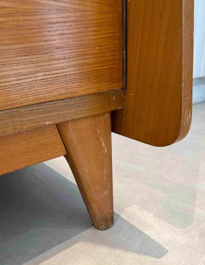 Pamono Fir and Rattan Sideboard Online