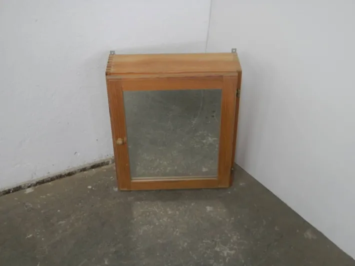 Pamono Fir Cabinet with Mirror, 1970s Best