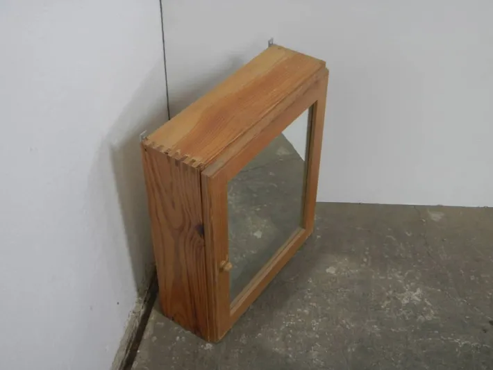 Pamono Fir Cabinet with Mirror, 1970s Best