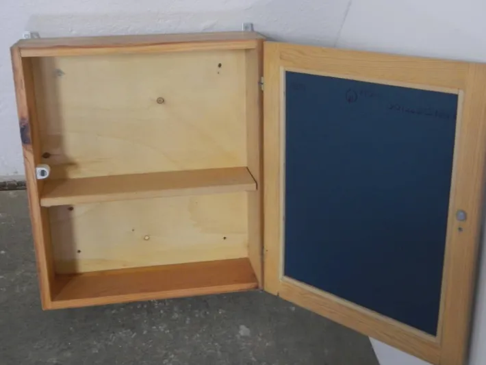 Pamono Fir Cabinet with Mirror, 1970s Best