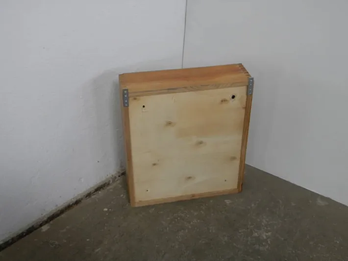 Pamono Fir Cabinet with Mirror, 1970s Best