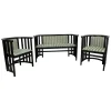 Pamono Fledermaus Seating Group attributed to Josef Hoffmann for Wittmann Wien, 1950s, Set of 3 Best