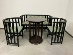 Pamono Fledermaus Seating Group attributed to Josef Hoffmann for Wittmann Wien, 1950s, Set of 3 Best