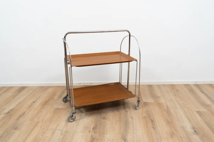 Pamono Foldable Serving Trolley by Bremshey & Co., 1960s Outlet