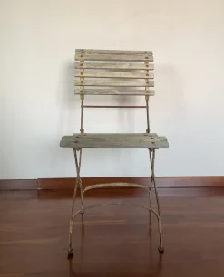 Pamono Folding Garden Chair by Francillon Et Cie s.a. Lausanne, 1890s Clearance