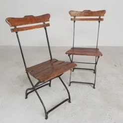 Pamono Folding Garden Chairs, 1930s, Set of 2 New