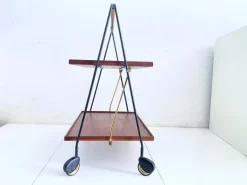 Pamono Folding Serving Trolley in Teak from Ilse Möbel, 1960s Online
