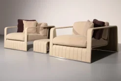 Pamono Frame Your Comfort Lounge Chairs and Table from Paola Lenti, 2000s, Set of 3 Outlet