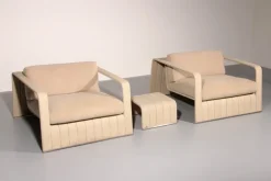 Pamono Frame Your Comfort Lounge Chairs and Table from Paola Lenti, 2000s, Set of 3 Outlet