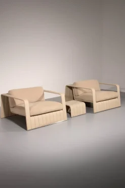 Pamono Frame Your Comfort Lounge Chairs and Table from Paola Lenti, 2000s, Set of 3 Outlet