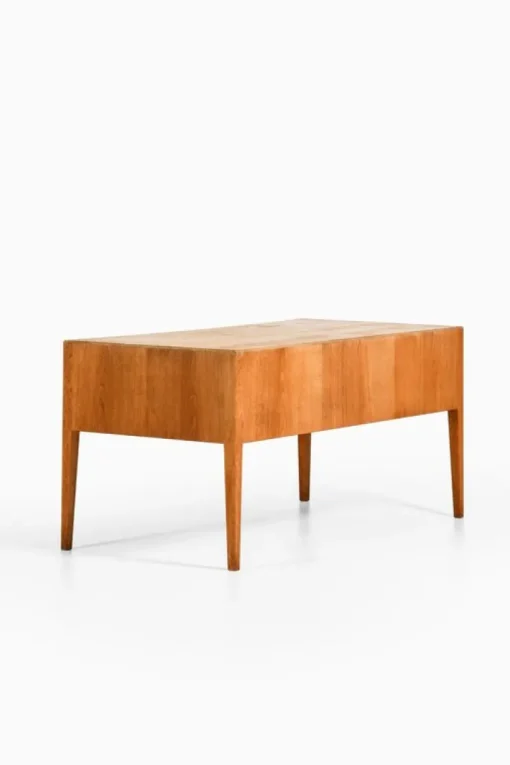 Pamono Freestanding Desk in Oak and Brass, 1960s Sale