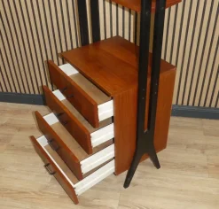 Pamono Freestanding Teak Shelf, 1960s Outlet
