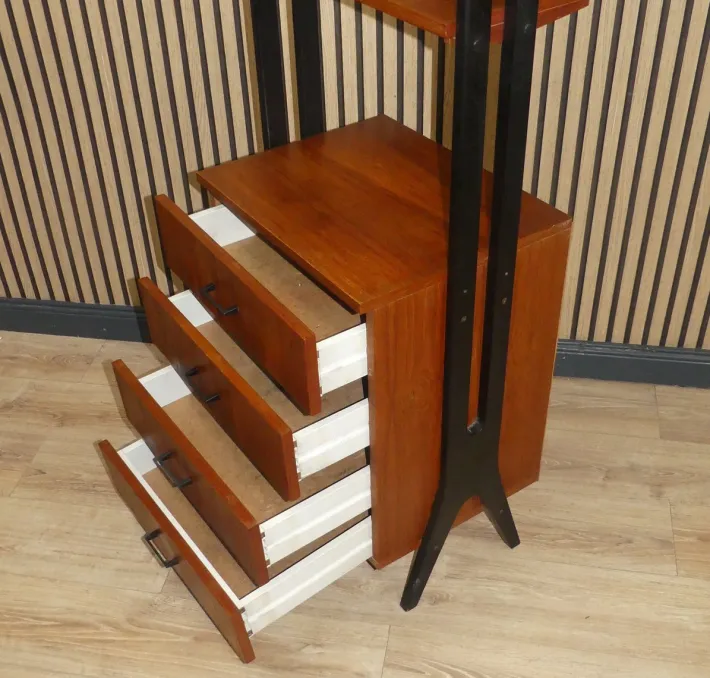 Pamono Freestanding Teak Shelf, 1960s Outlet