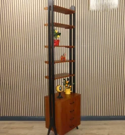 Pamono Freestanding Teak Shelf, 1960s Outlet