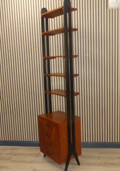 Pamono Freestanding Teak Shelf, 1960s Outlet