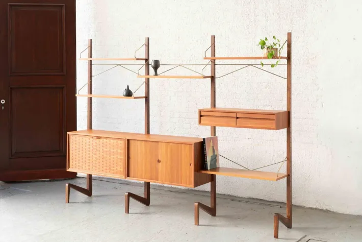Pamono Freestanding Wall Unit by P. Cadovius Best