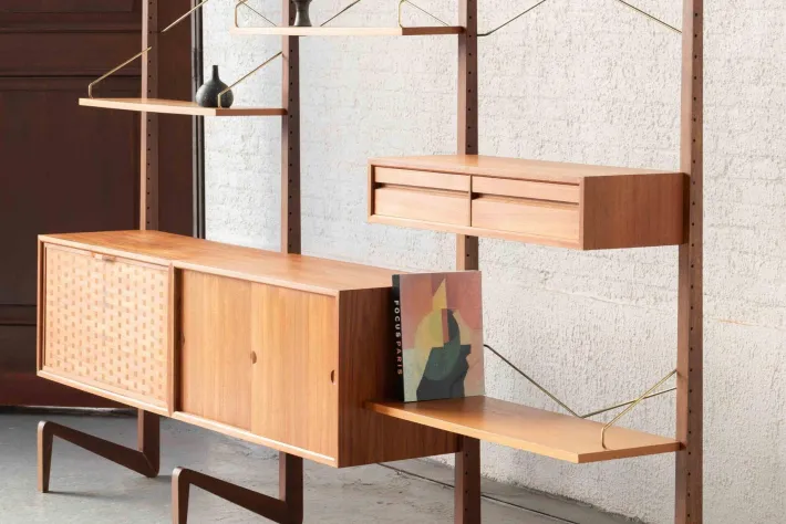 Pamono Freestanding Wall Unit by P. Cadovius Best