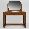 Pamono French Art Deco Dressing Table in Carved Walnut, 1930 Best
