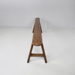 Pamono French Art Deco Narrow Wood Bench, 1930s Clearance
