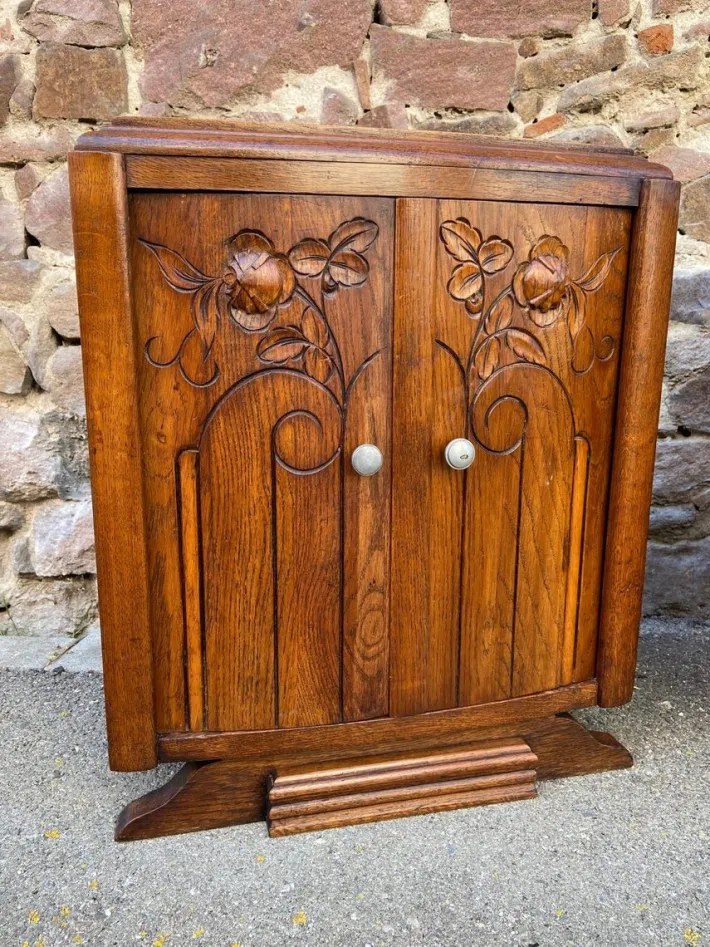 Pamono French Art Deco Nightstands, 1940s, Set of 2