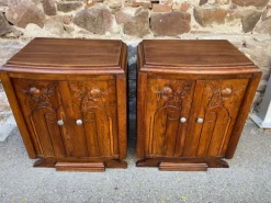 Pamono French Art Deco Nightstands, 1940s, Set of 2