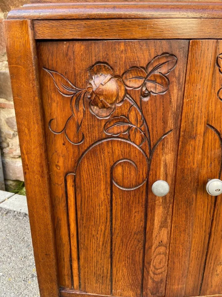 Pamono French Art Deco Nightstands, 1940s, Set of 2