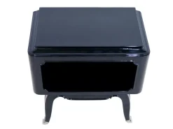 Pamono French Art Deco Open Nightstands in Black Piano Lacquer, 1930s-1940s, Set of 2 Outlet