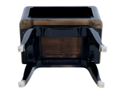 Pamono French Art Deco Open Nightstands in Black Piano Lacquer, 1930s-1940s, Set of 2 Outlet