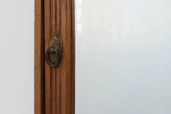 Pamono French Art Deco Shaving Cabinet in Carved Wood with Beveled Mirror, 1920s Outlet