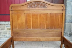 Pamono French Art Nouveau Beds and Nightstand in Oak, 1910, Set of 3 Clearance